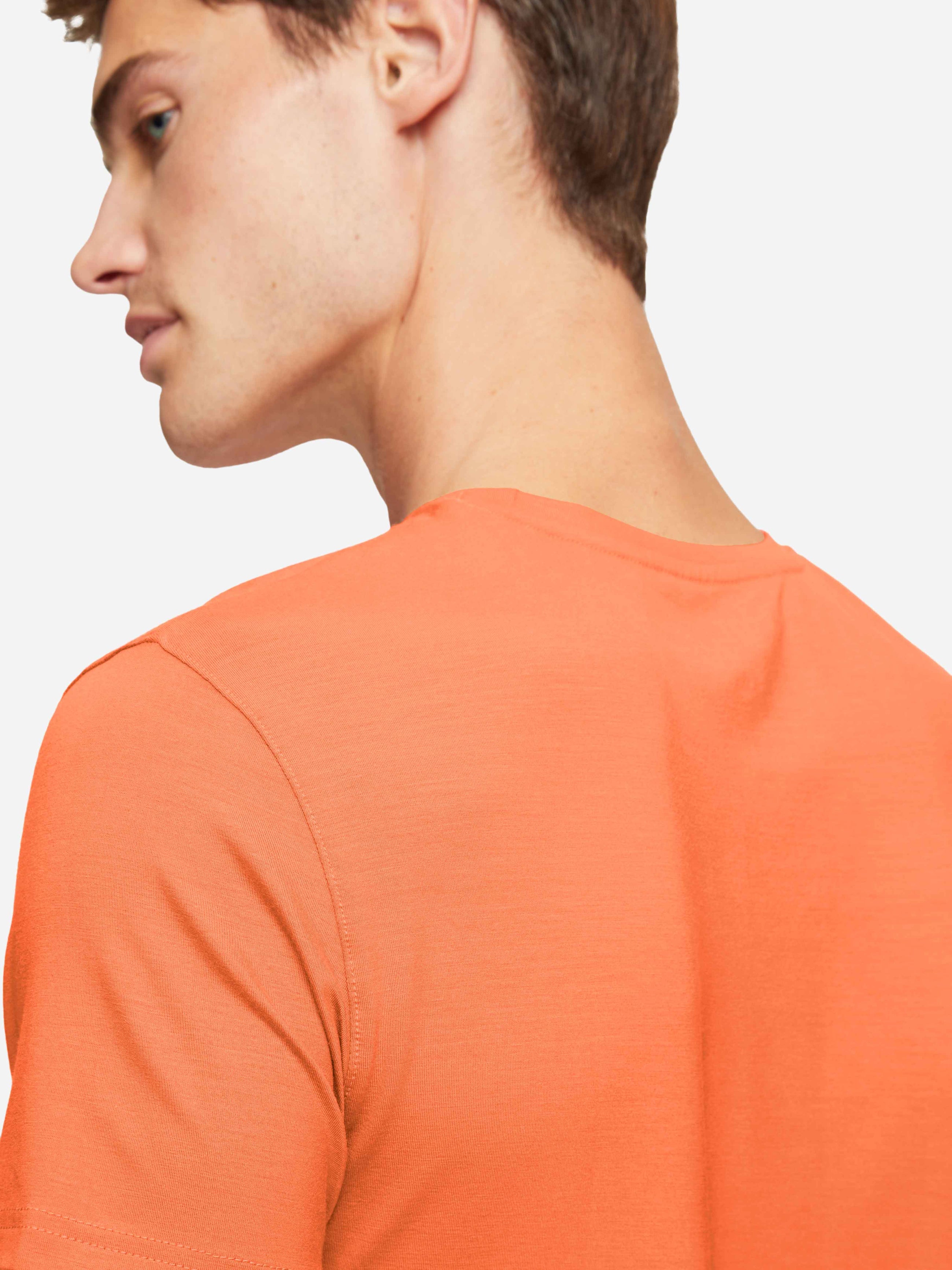 Men's T-Shirt Basel Micro Modal Stretch Orange