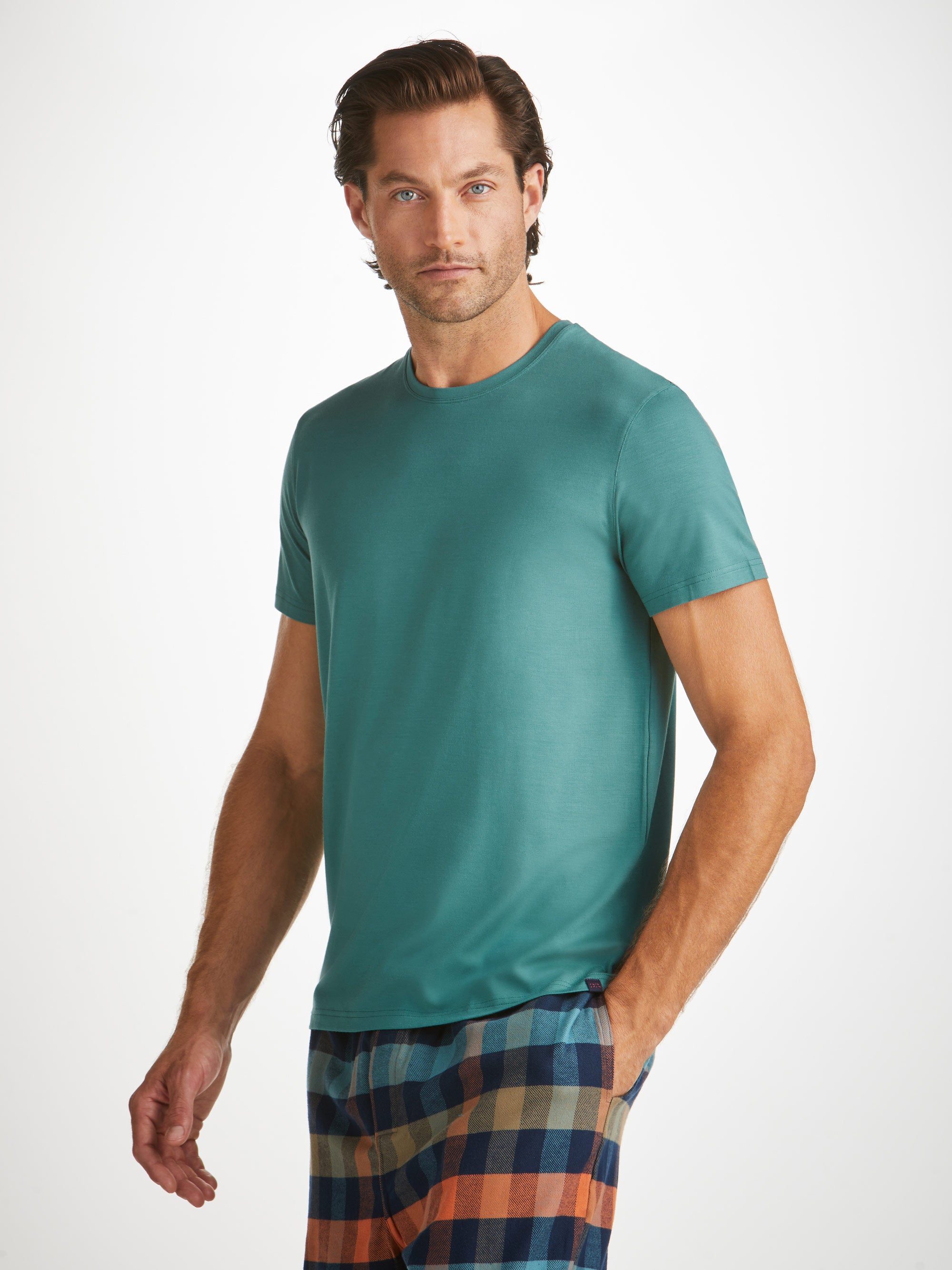 Men's T-Shirt Basel Micro Modal Stretch Teal