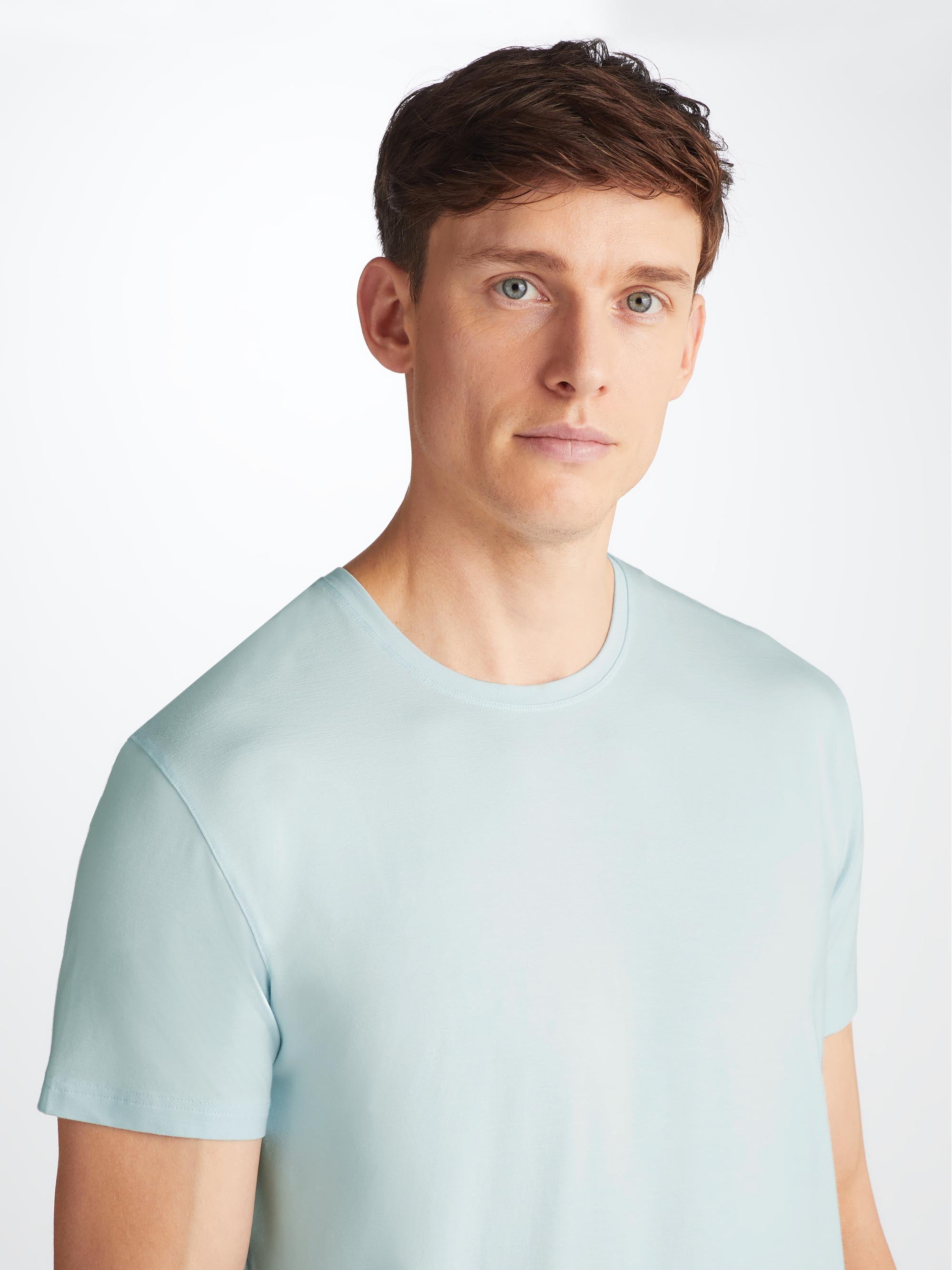 Men's T-Shirt Basel Micro Modal Stretch Ice Blue