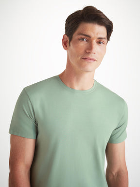 Men's Basel T-Shirt And Lounge Shorts Eucalyptus Set