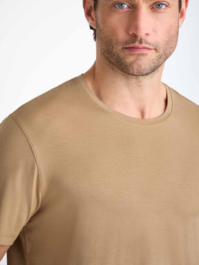 Men's T-Shirt Basel Micro Modal Stretch Camel