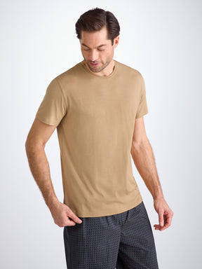 Men's T-Shirt Basel Micro Modal Stretch Camel