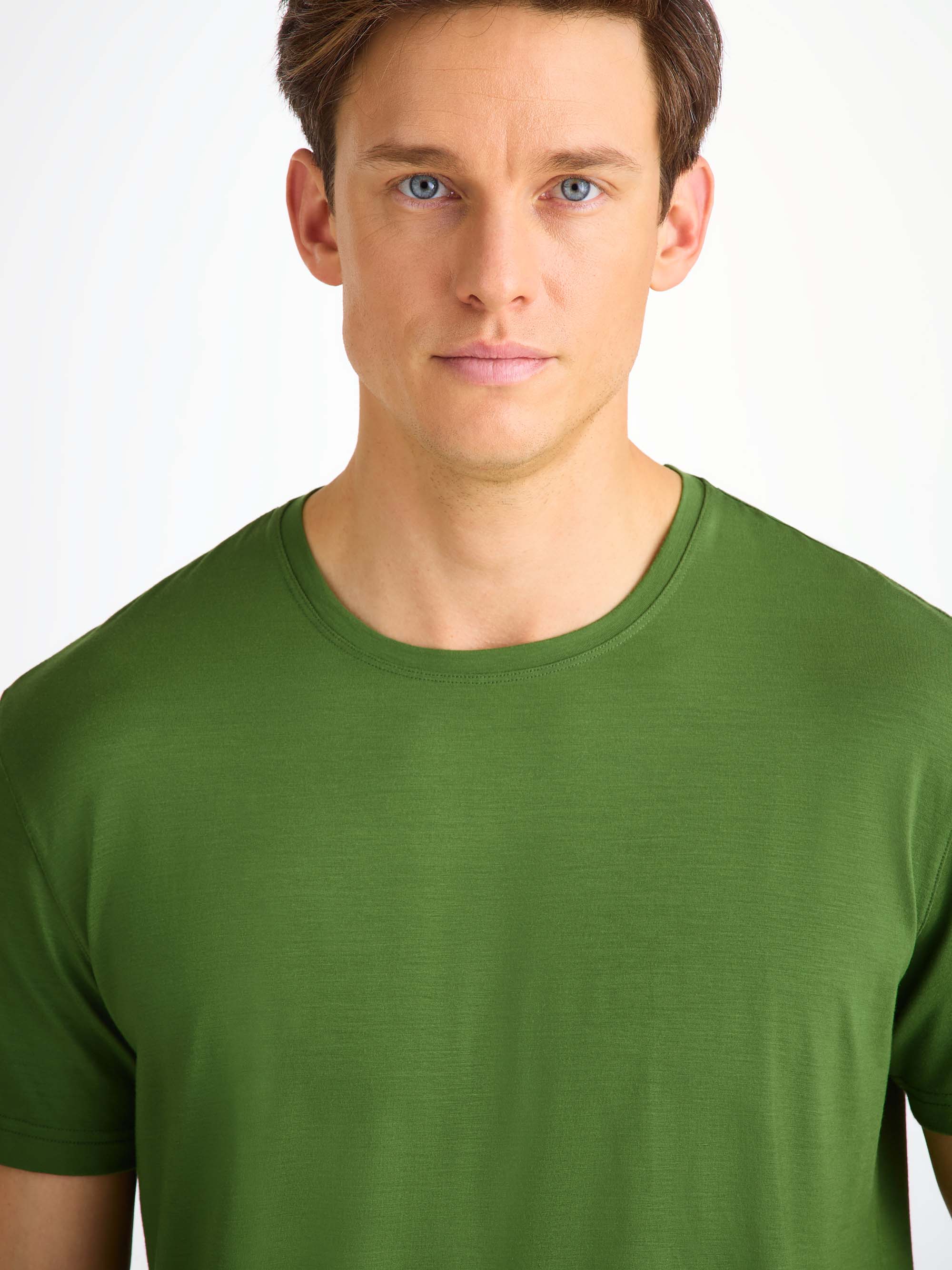 Men's T-Shirt Basel Micro Modal Stretch Leaf Green