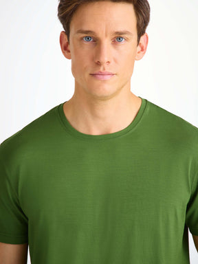 Men's T-Shirt Basel Micro Modal Stretch Leaf Green