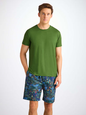 Men's T-Shirt Basel Micro Modal Stretch Leaf Green