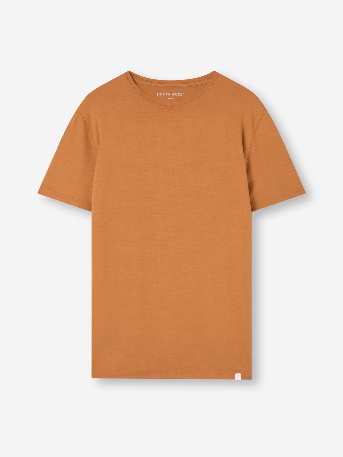 T-shirt Homme Rusty Neal Boutonnière Latérale - Coton Stretch Délavé, Couleur Camel, Taille M