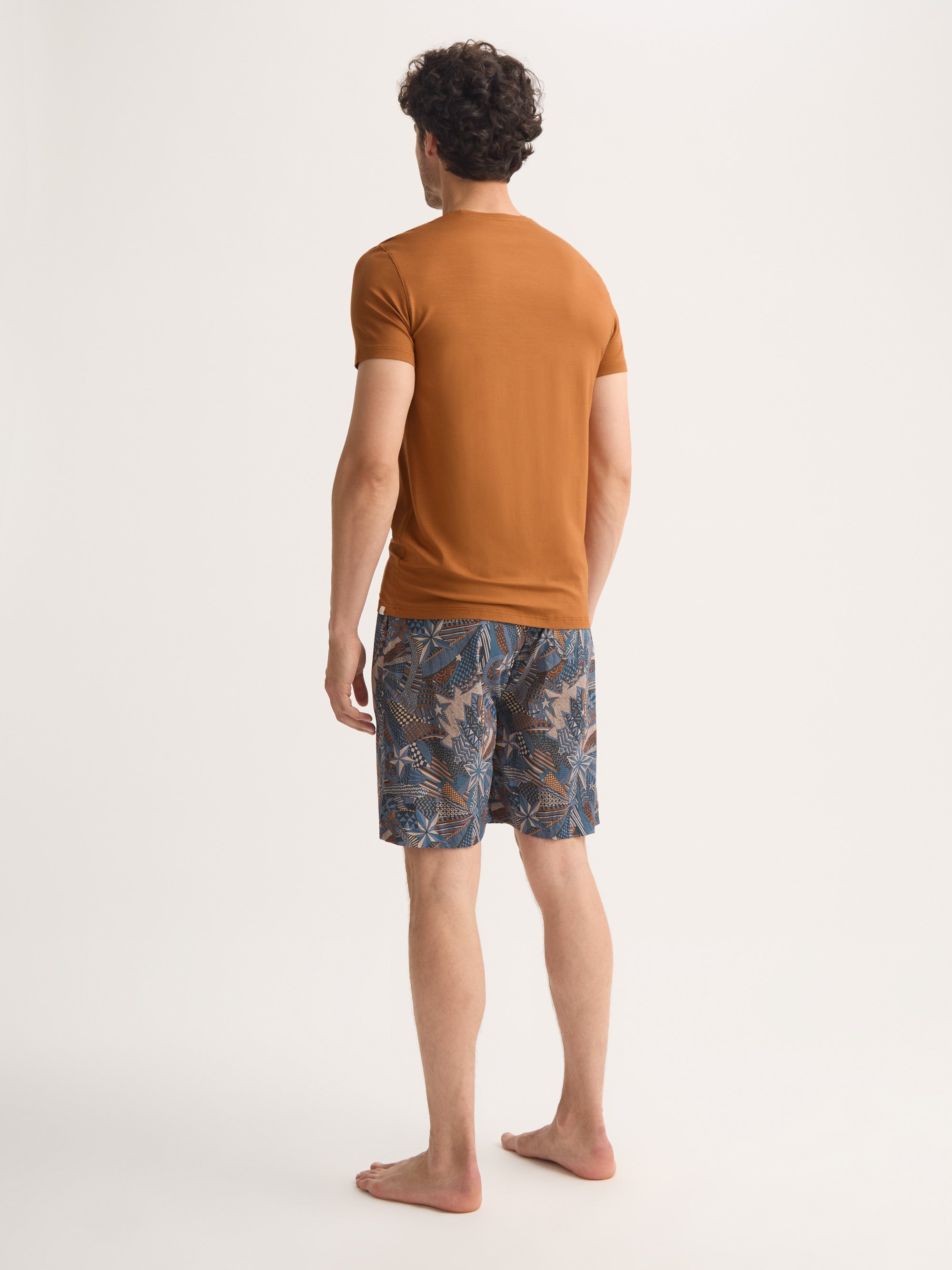 Men's T-Shirt Basel Micro Modal Stretch Ginger