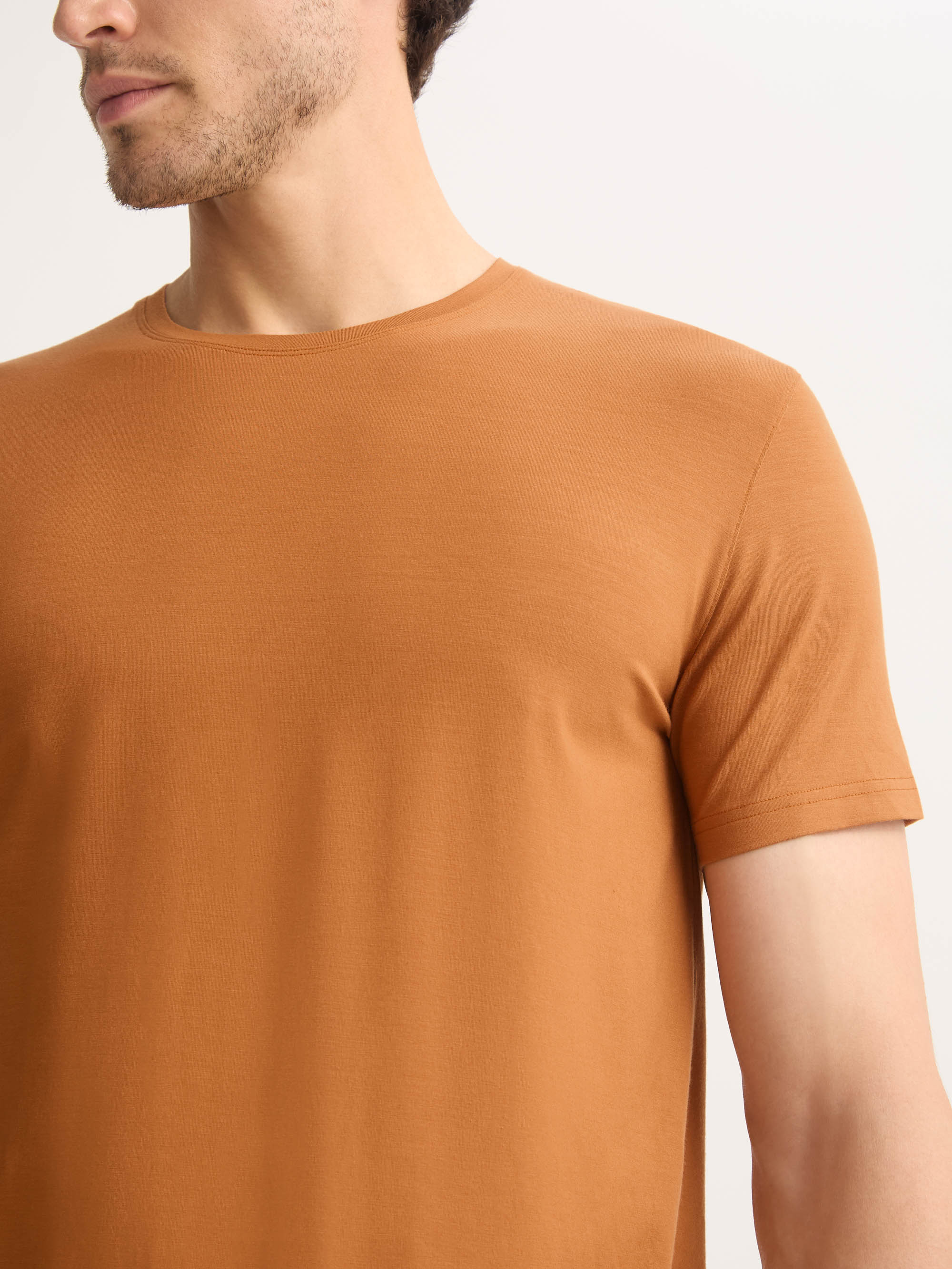 Men's T-Shirt Basel Micro Modal Stretch Ginger