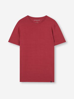 Men's T-Shirt Basel Micro Modal Stretch Rustic Red