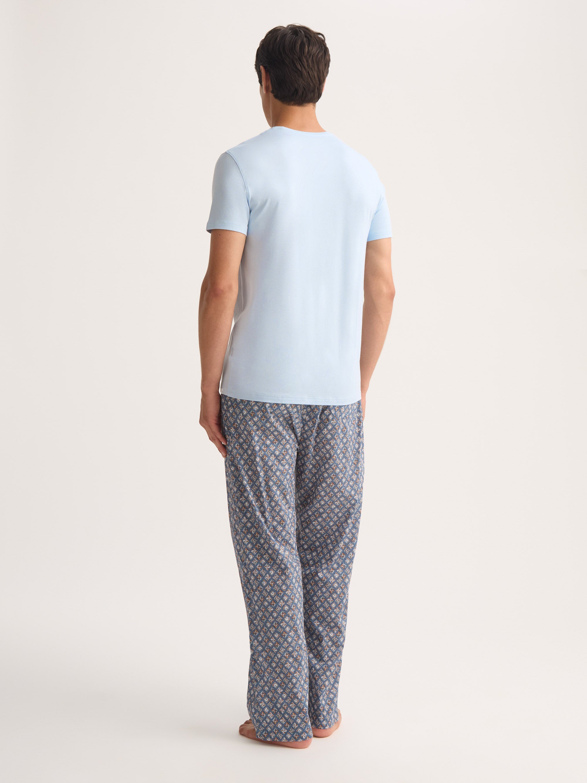 Men's T-Shirt Basel Micro Modal Stretch Light Blue