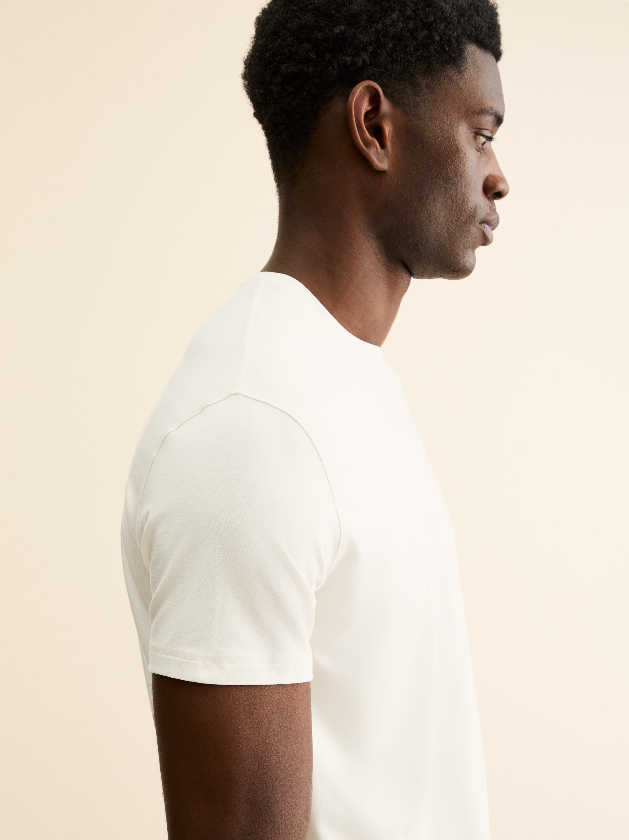 Men's T-Shirt Basel Micro Modal Stretch Vanilla