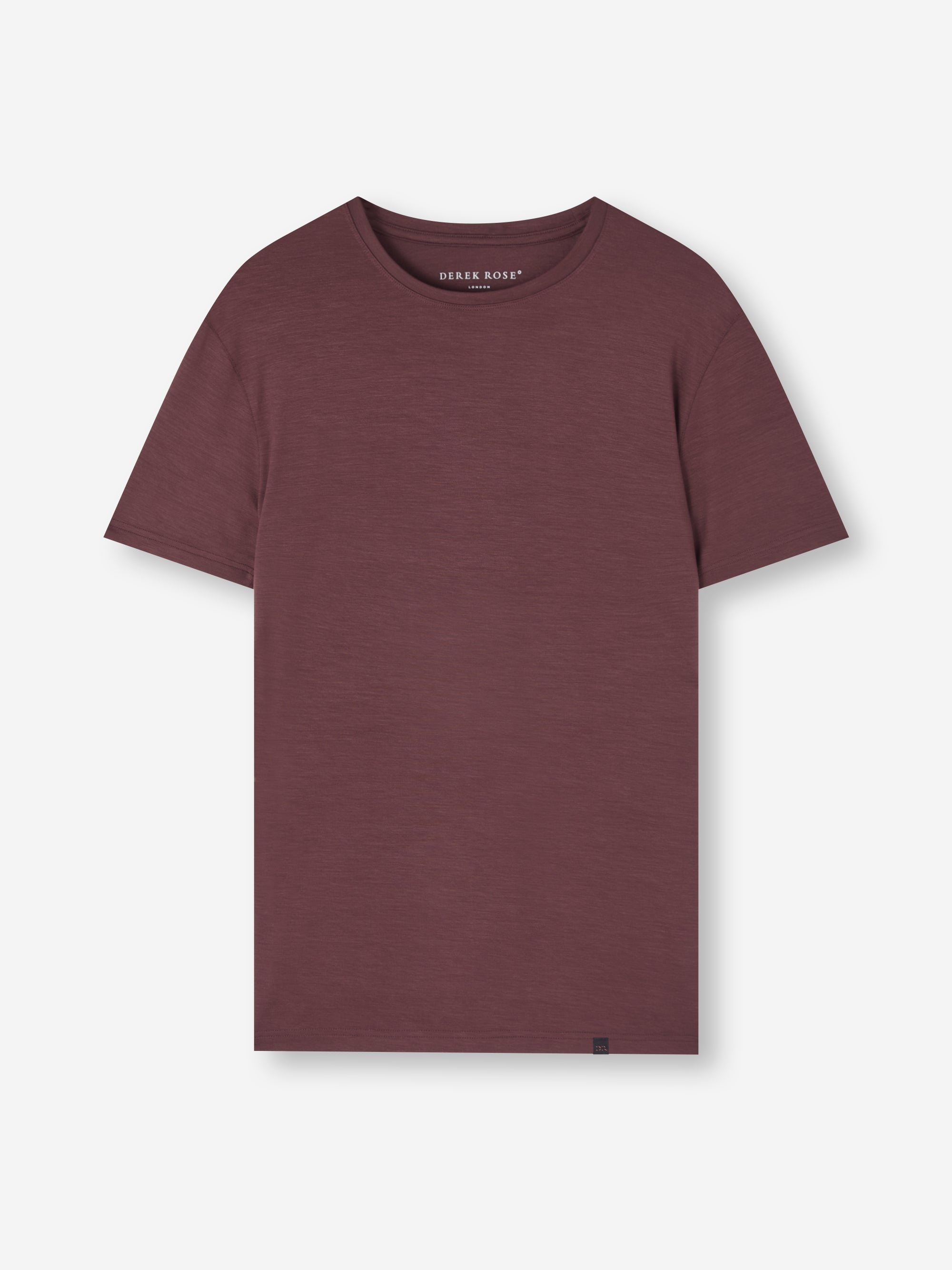 Men's T-Shirt Basel Micro Modal Stretch Mahogany Brown