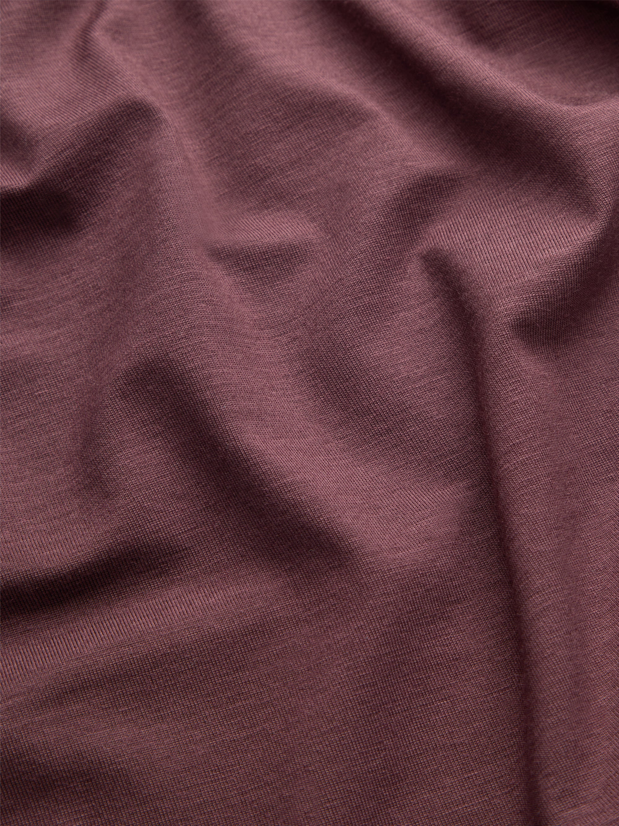 Men's T-Shirt Basel Micro Modal Stretch Mahogany Brown