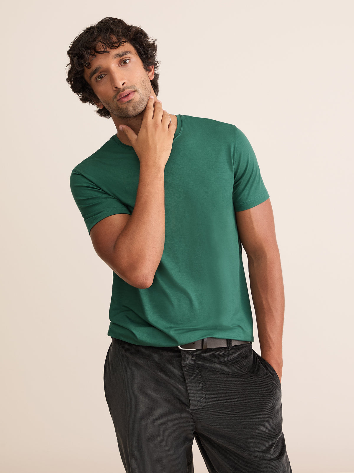 Basel Micro Modal T-Shirt Pine Green
