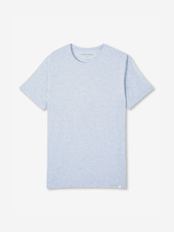 Men's T-Shirt Ethan Micro Modal Stretch Light Blue Marl