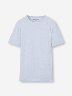 Men's T-Shirt Ethan Micro Modal Stretch Light Blue Marl