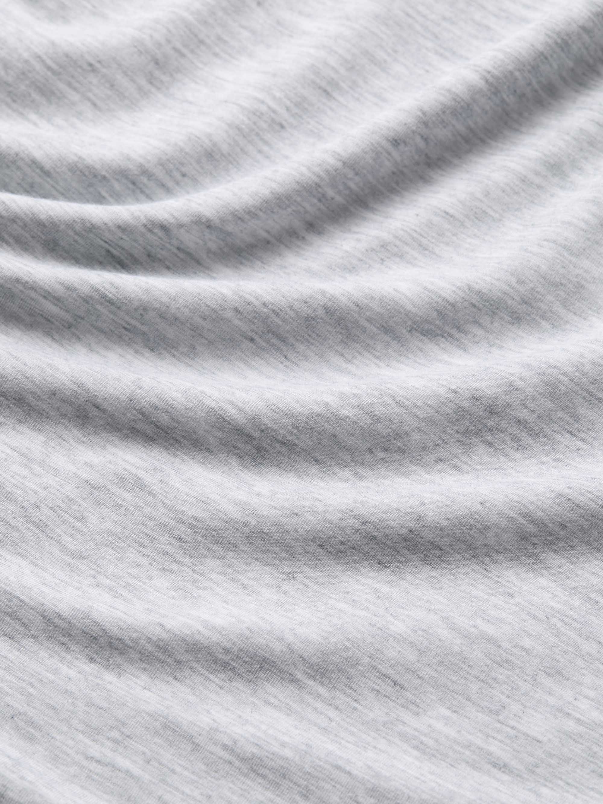 Men's T-Shirt Ethan Micro Modal Stretch Silver Marl