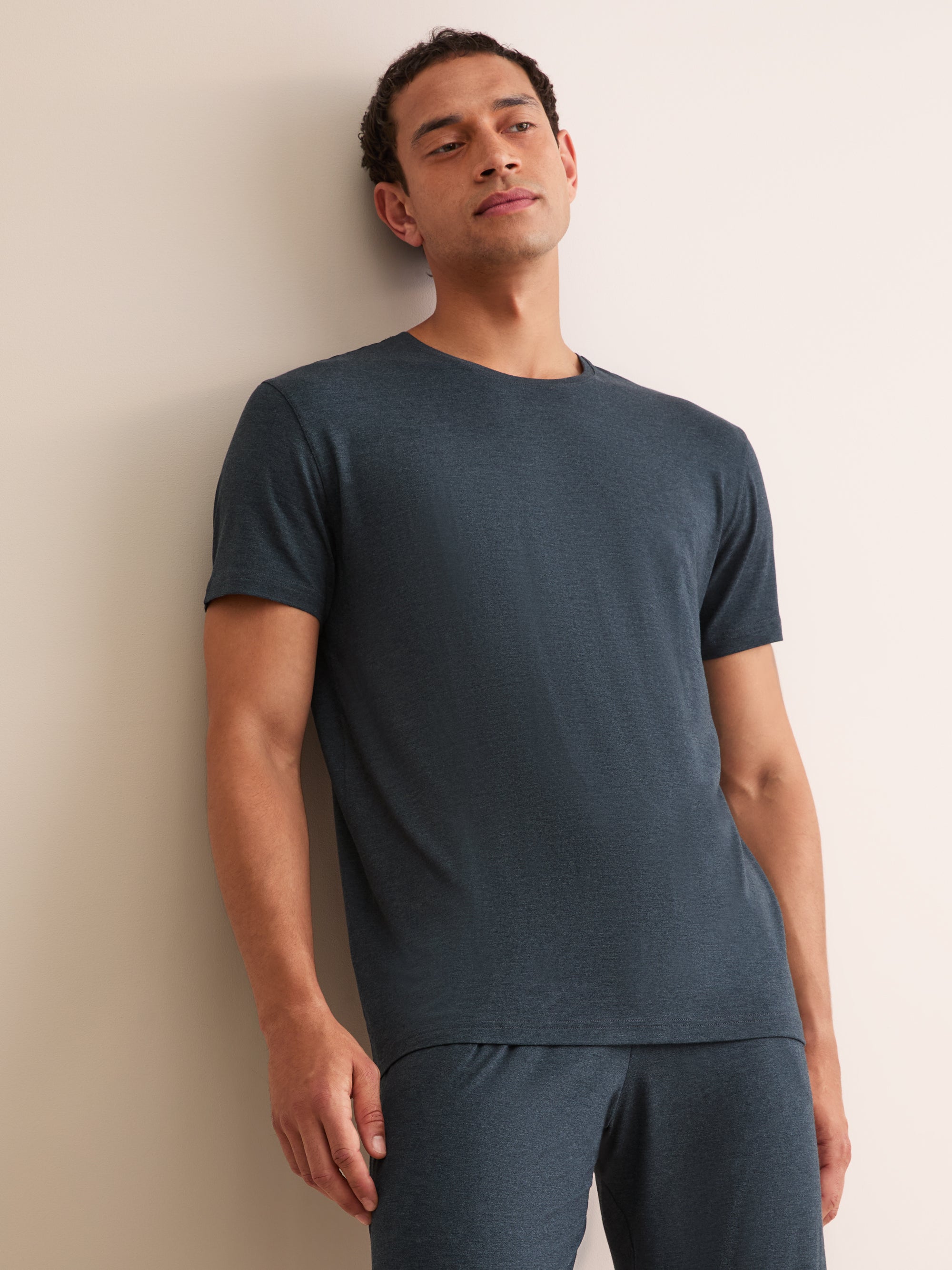 Men's T-Shirt Marlowe Micro Modal Stretch Anthracite Marl