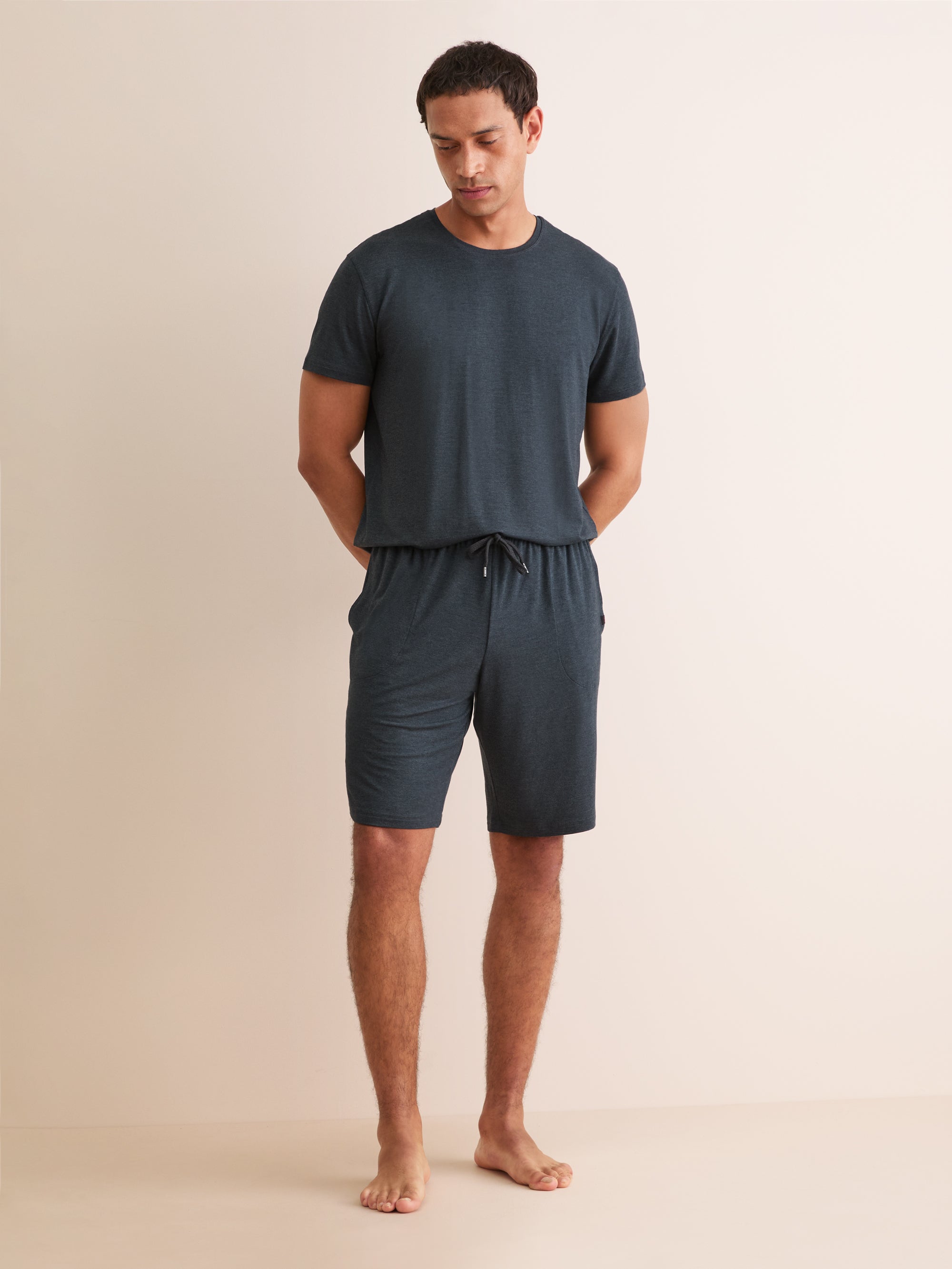 Men's T-Shirt Marlowe Micro Modal Stretch Anthracite Marl