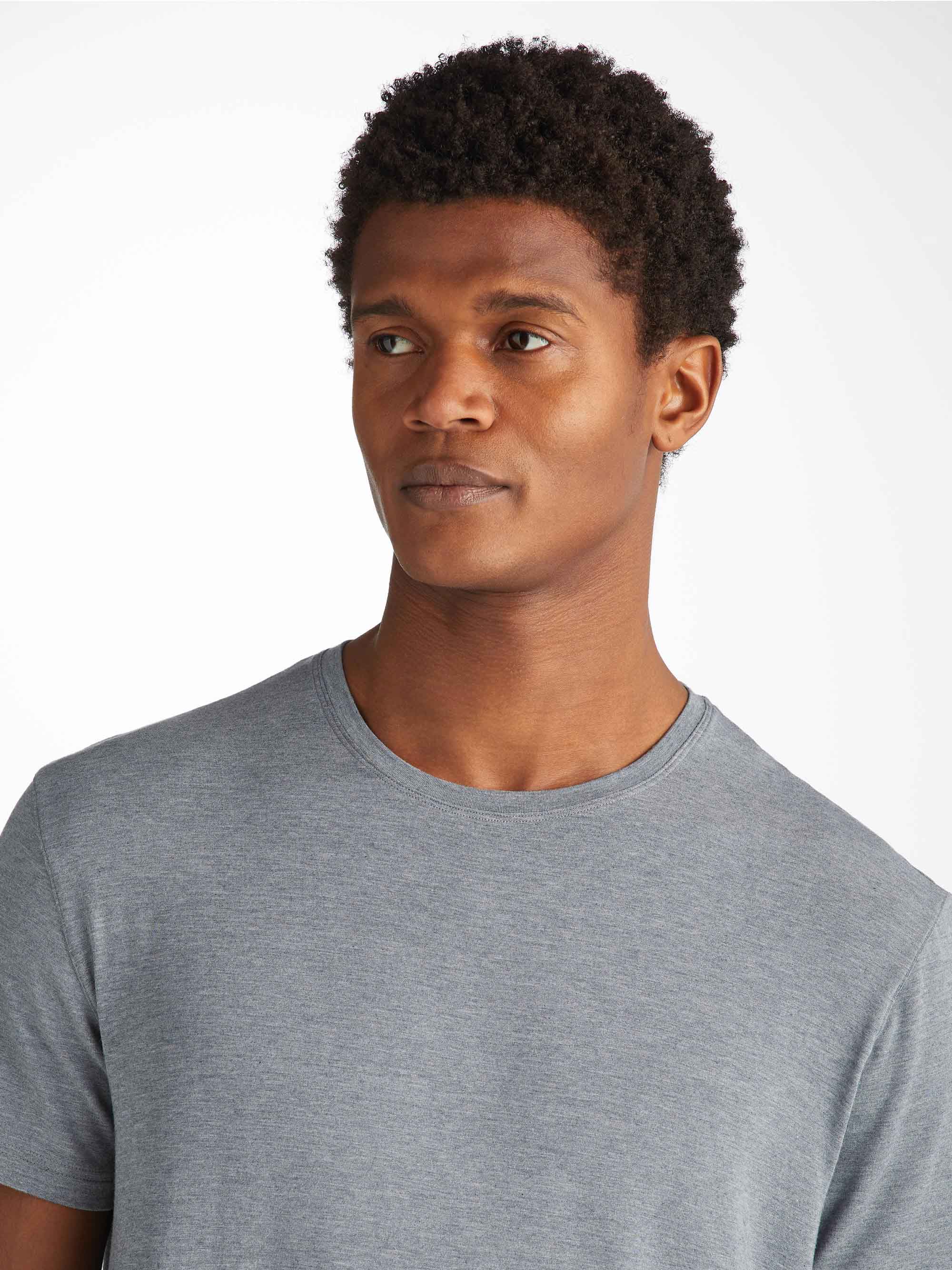 Men's T-Shirt Marlowe Micro Modal Stretch Charcoal