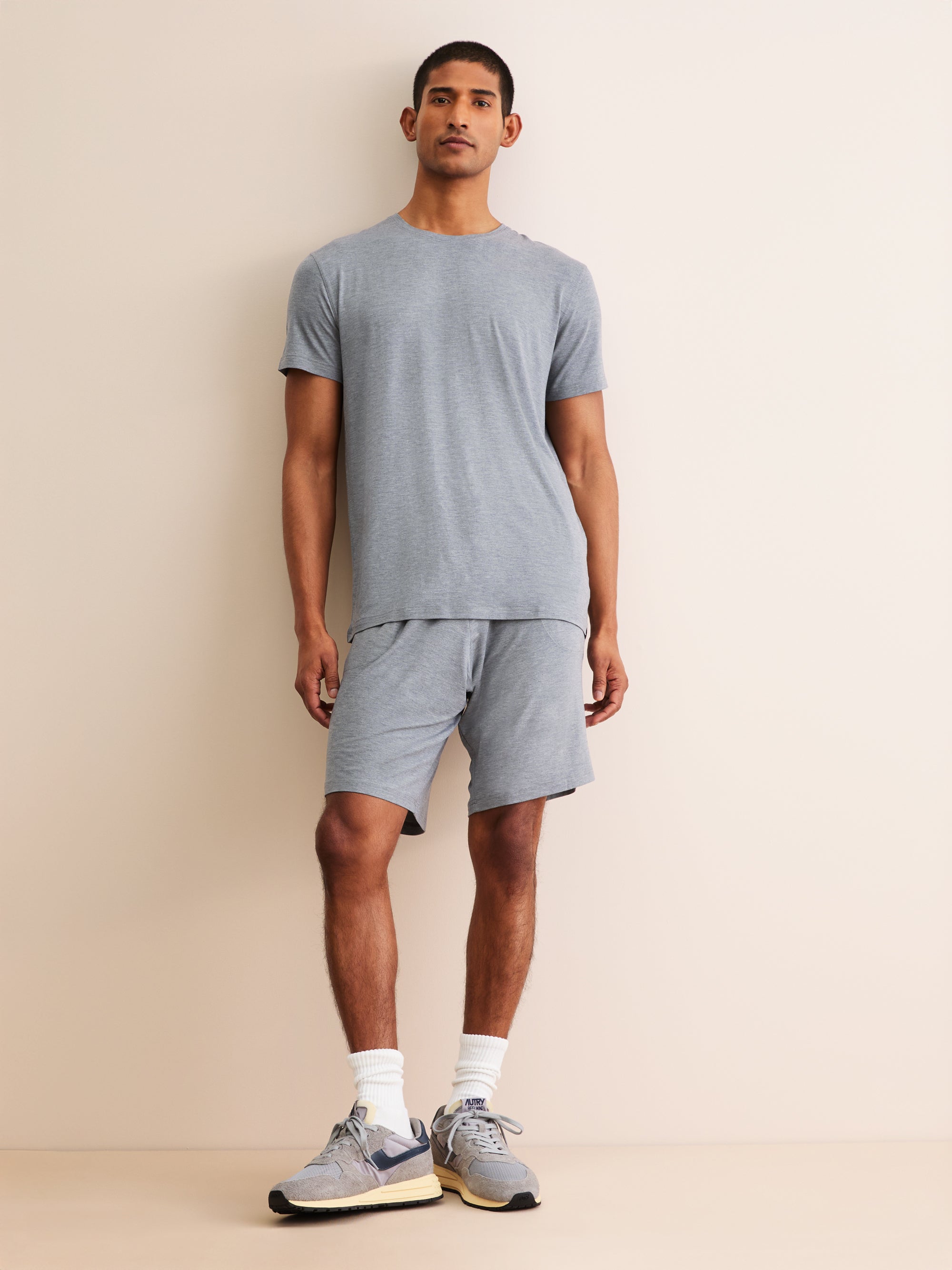 Men's T-Shirt Marlowe Micro Modal Stretch Charcoal Marl