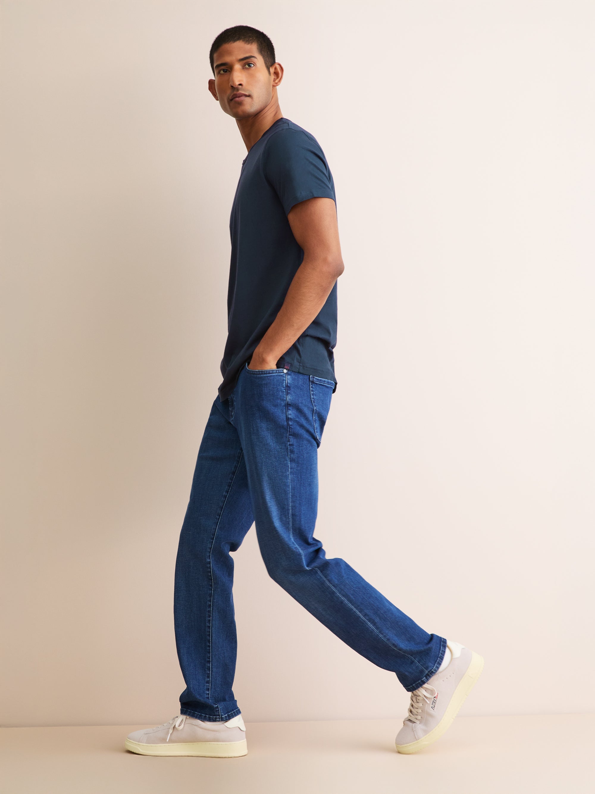 Men's T-Shirt Riley Pima Cotton Navy