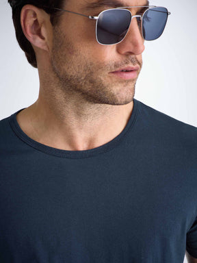 Men's T-Shirt Riley Pima Cotton Navy