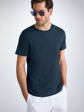 Men's T-Shirt Riley Pima Cotton Navy