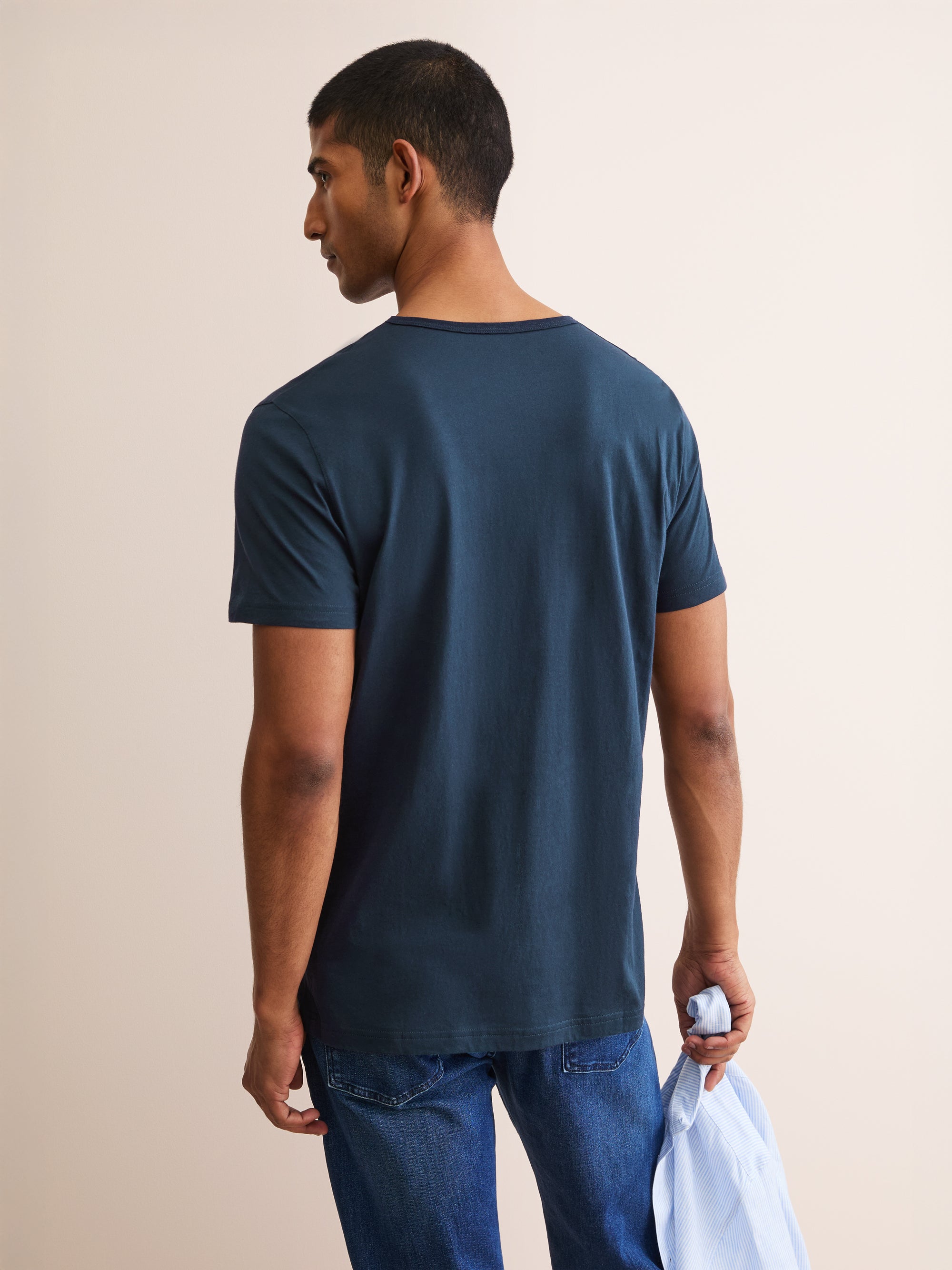 Men's T-Shirt Riley Pima Cotton Navy