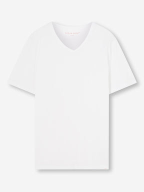 Men's V-Neck T-Shirt Riley Pima Cotton White