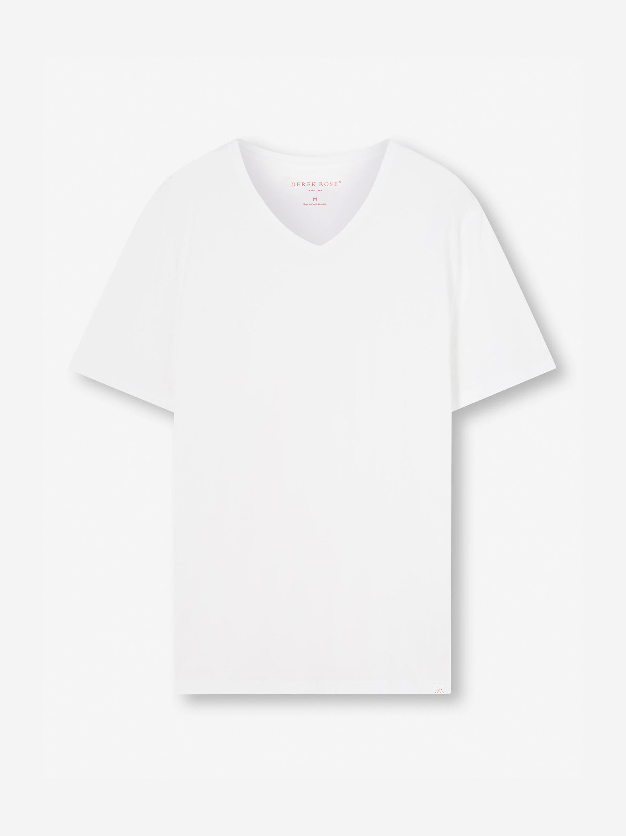 Men's V-Neck T-Shirt Riley Pima Cotton White