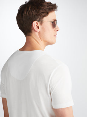 Men's V-Neck T-Shirt Riley Pima Cotton White
