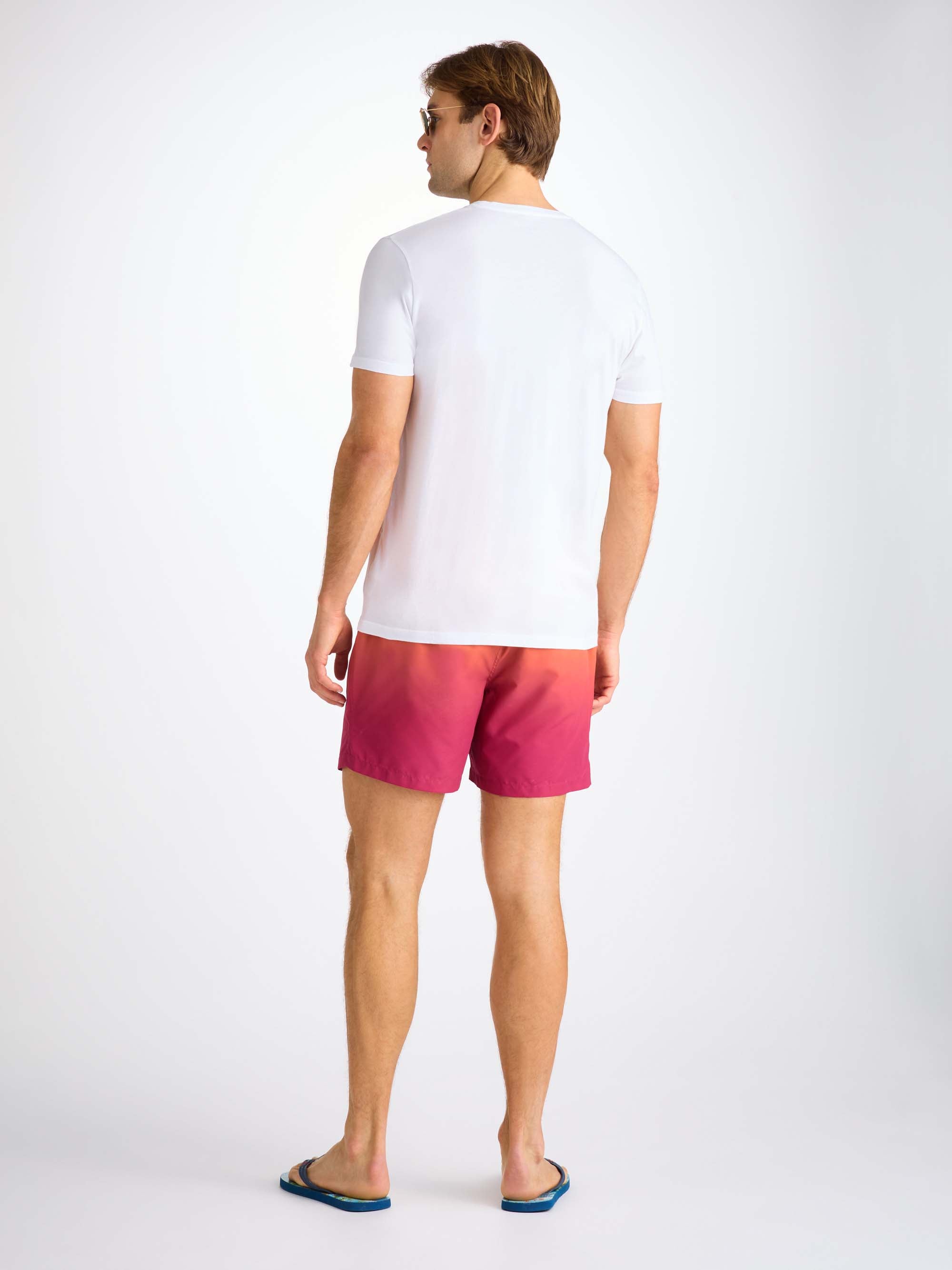 Men's T-Shirt Pima Cotton White Jungle Motif