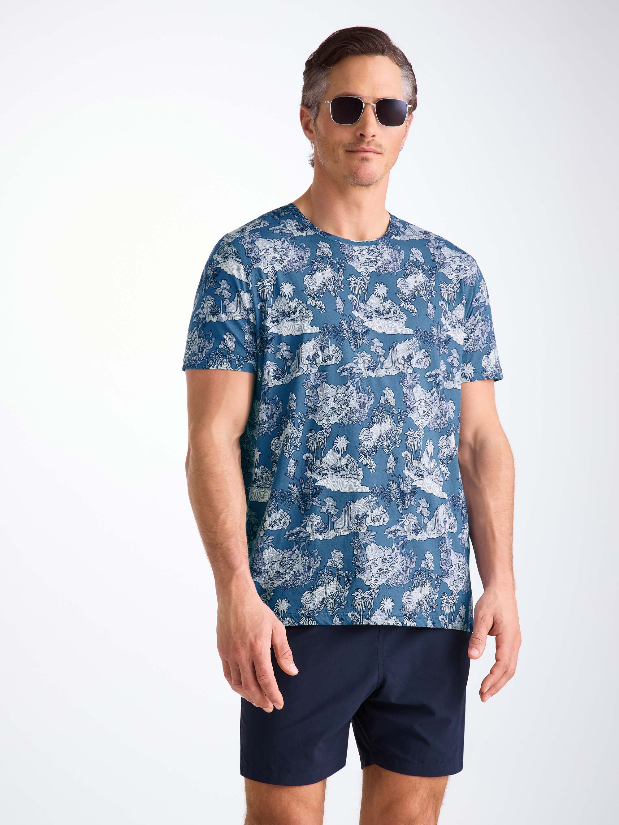 Men's T-Shirt Robin 17 Pima Cotton Blue