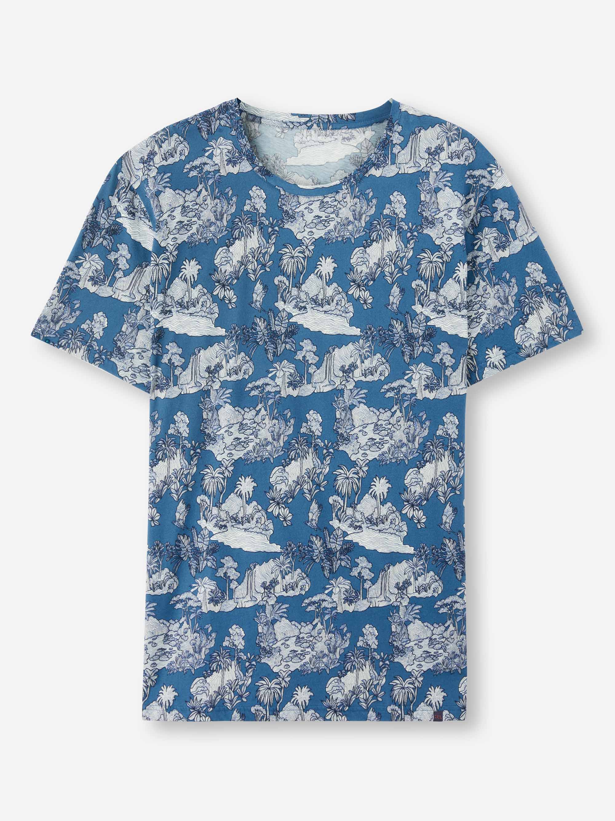 Men's T-Shirt Robin 17 Pima Cotton Blue