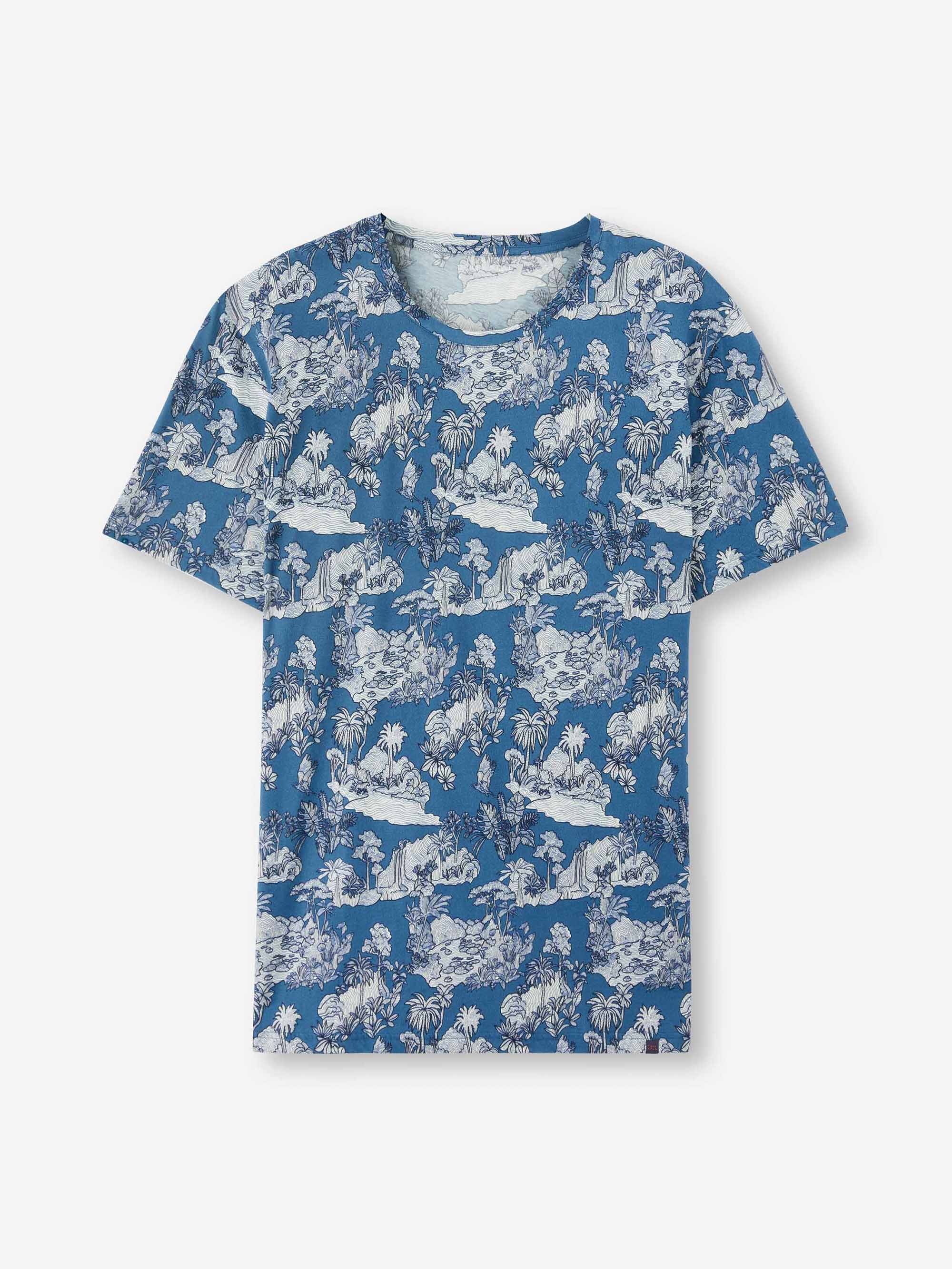 Men's T-Shirt Robin 17 Pima Cotton Blue