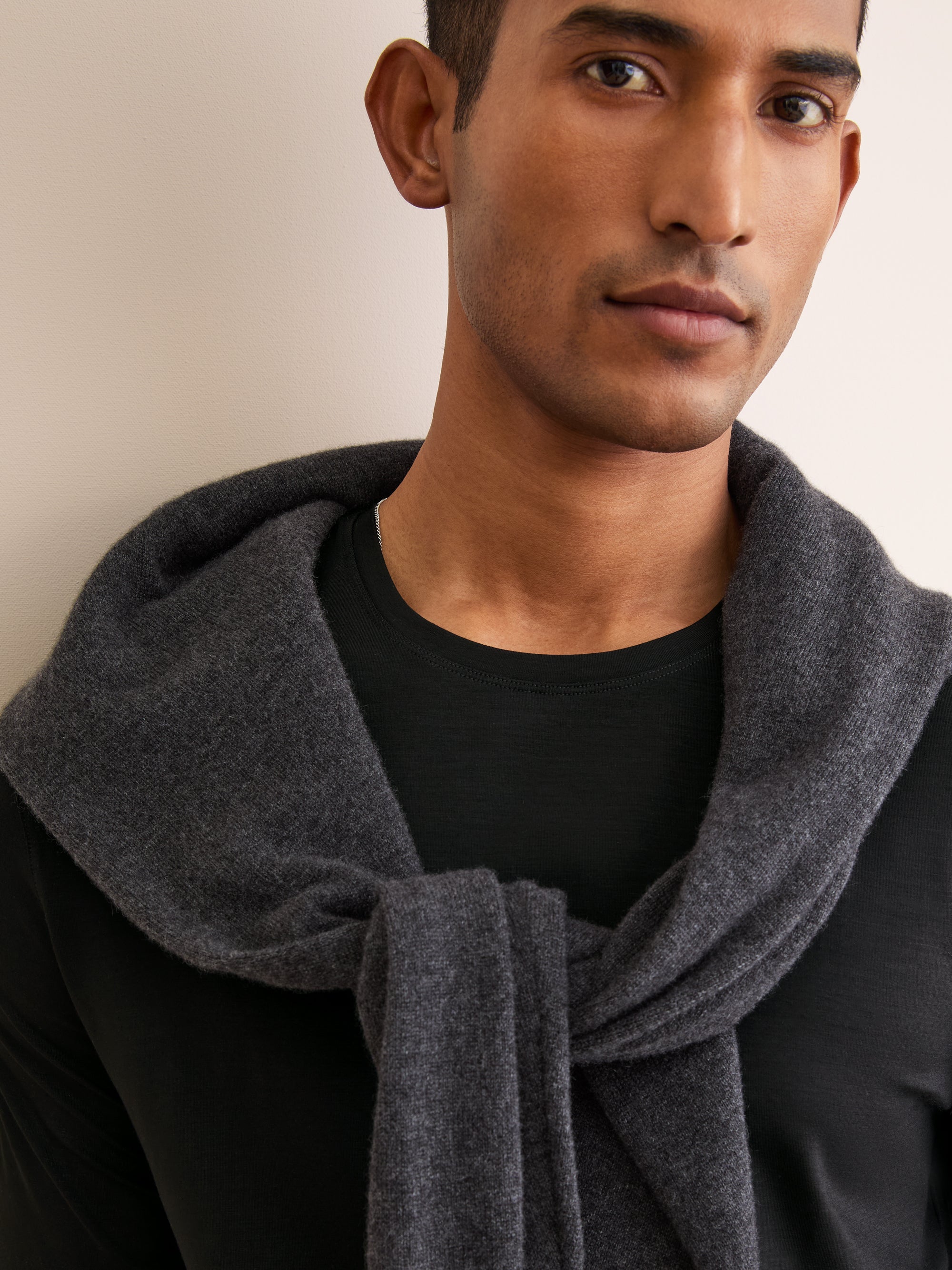 Men's Long Sleeve T-Shirt Basel Micro Modal Stretch Black