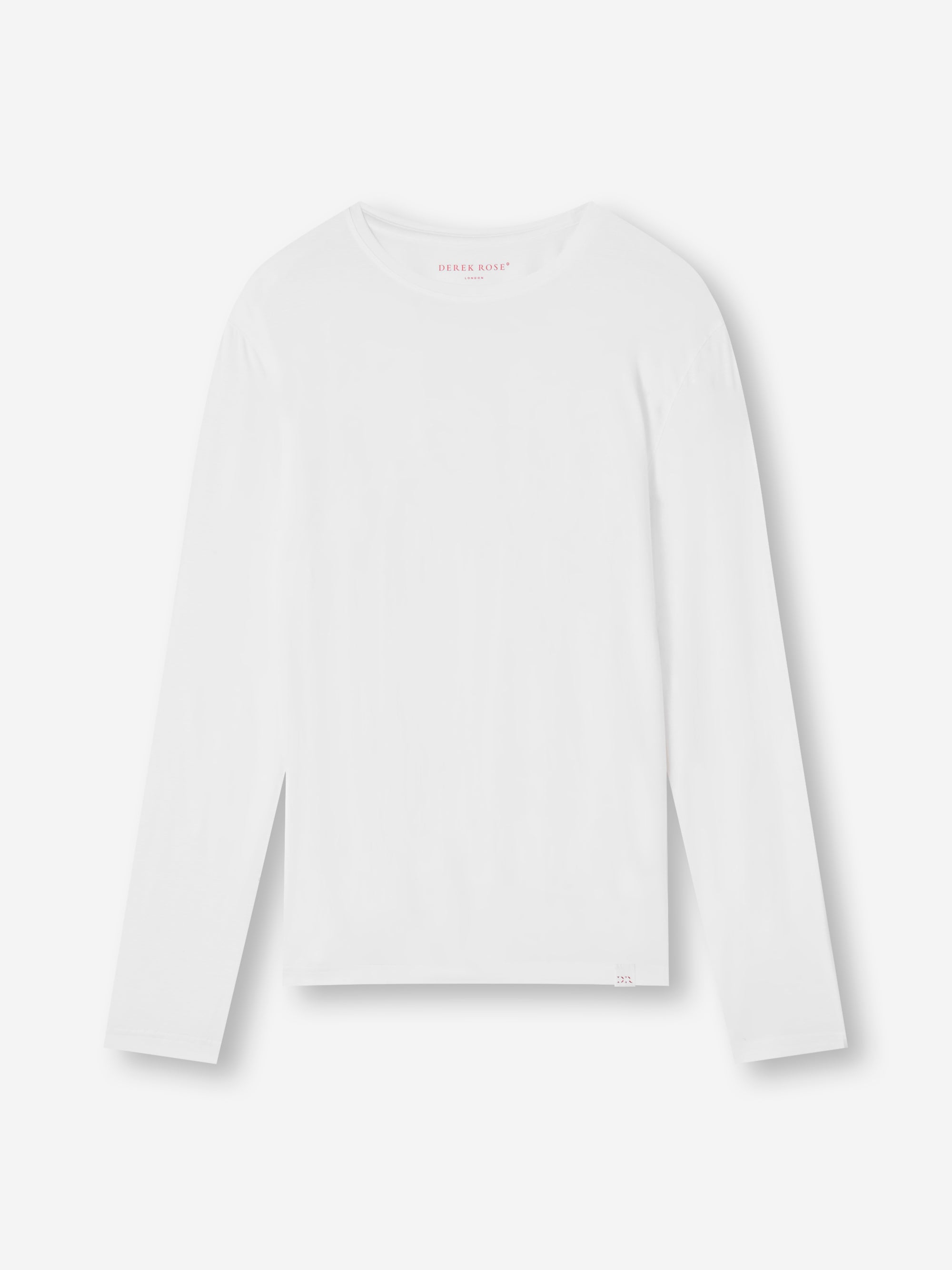 Men's Long Sleeve T-Shirt Basel Micro Modal Stretch White