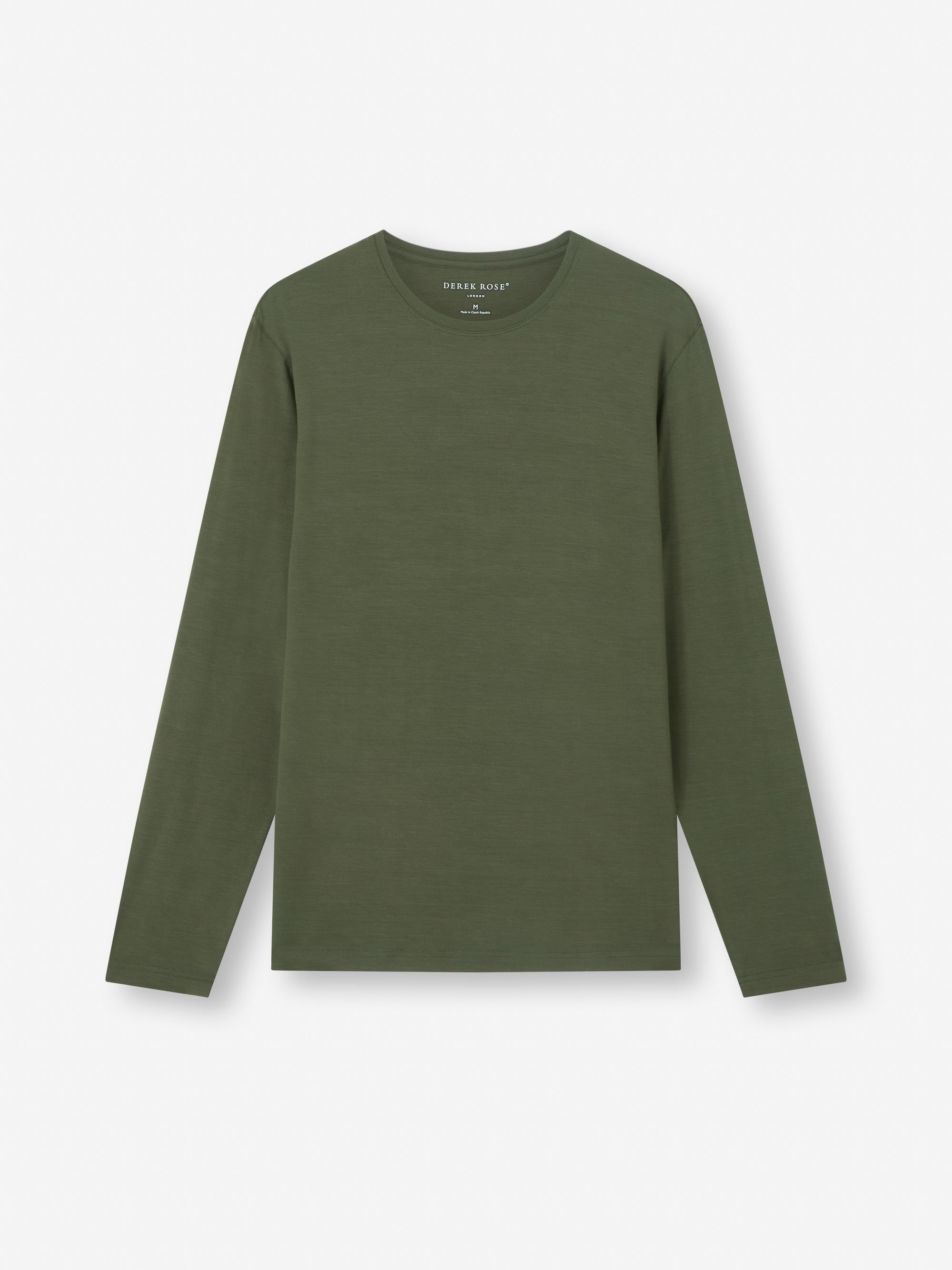 Men's Long Sleeve T-Shirt Basel Micro Modal Stretch Evergreen