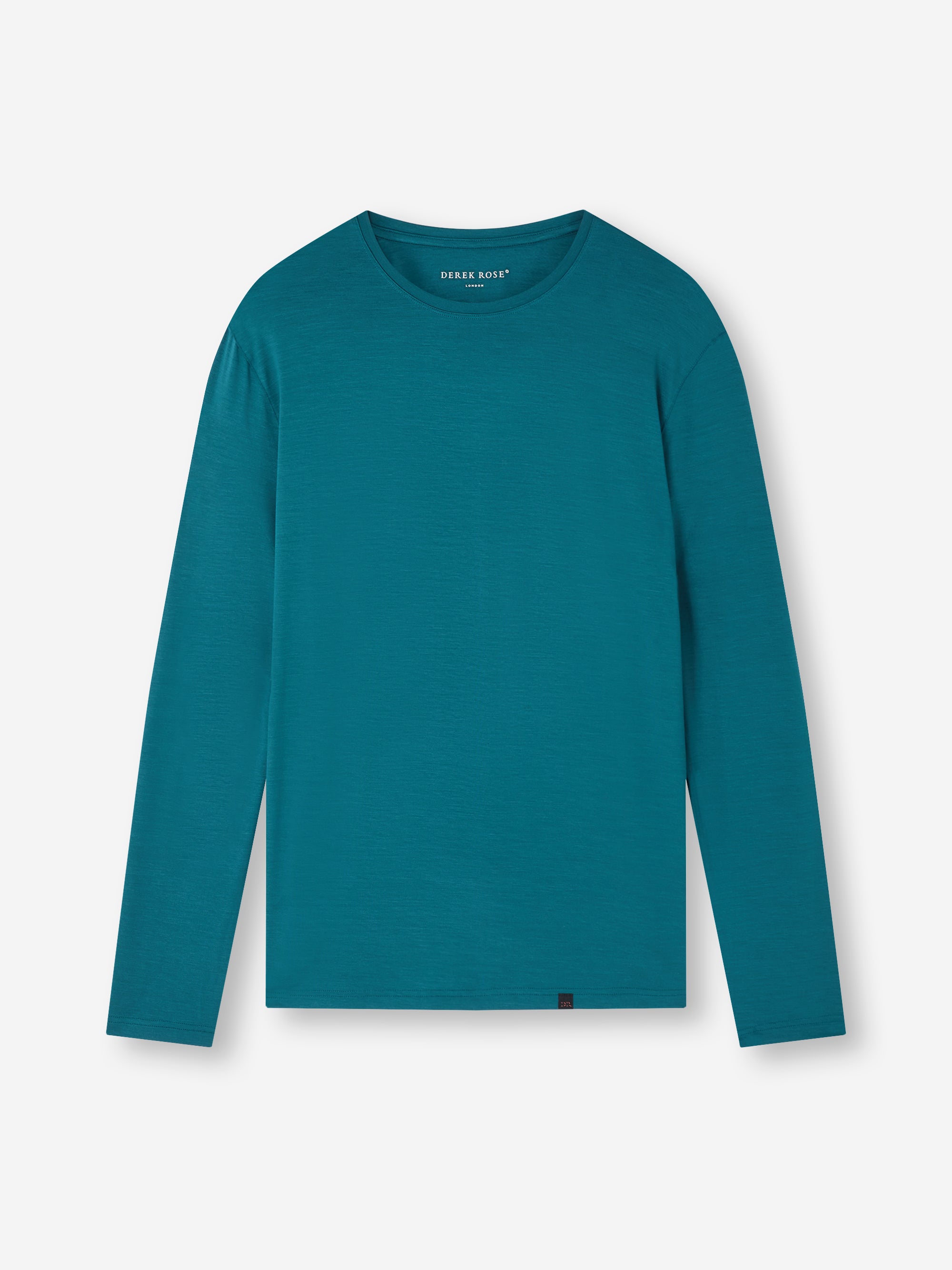 Men's Long Sleeve T-Shirt Basel Micro Modal Stretch Teal