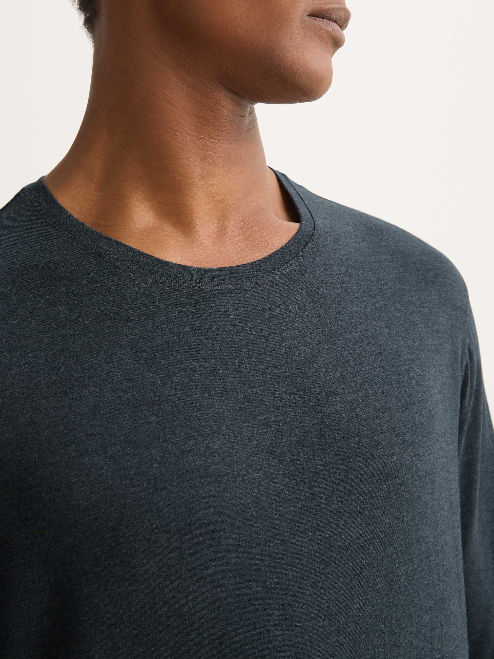Men's Long Sleeve T-Shirt Marlowe Micro Modal Stretch Anthracite