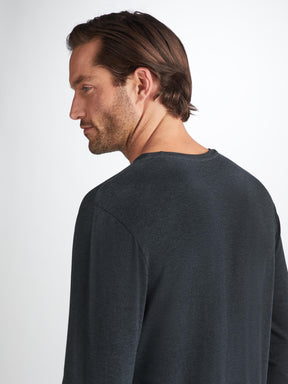 Men's Long Sleeve T-Shirt Marlowe Micro Modal Stretch Anthracite