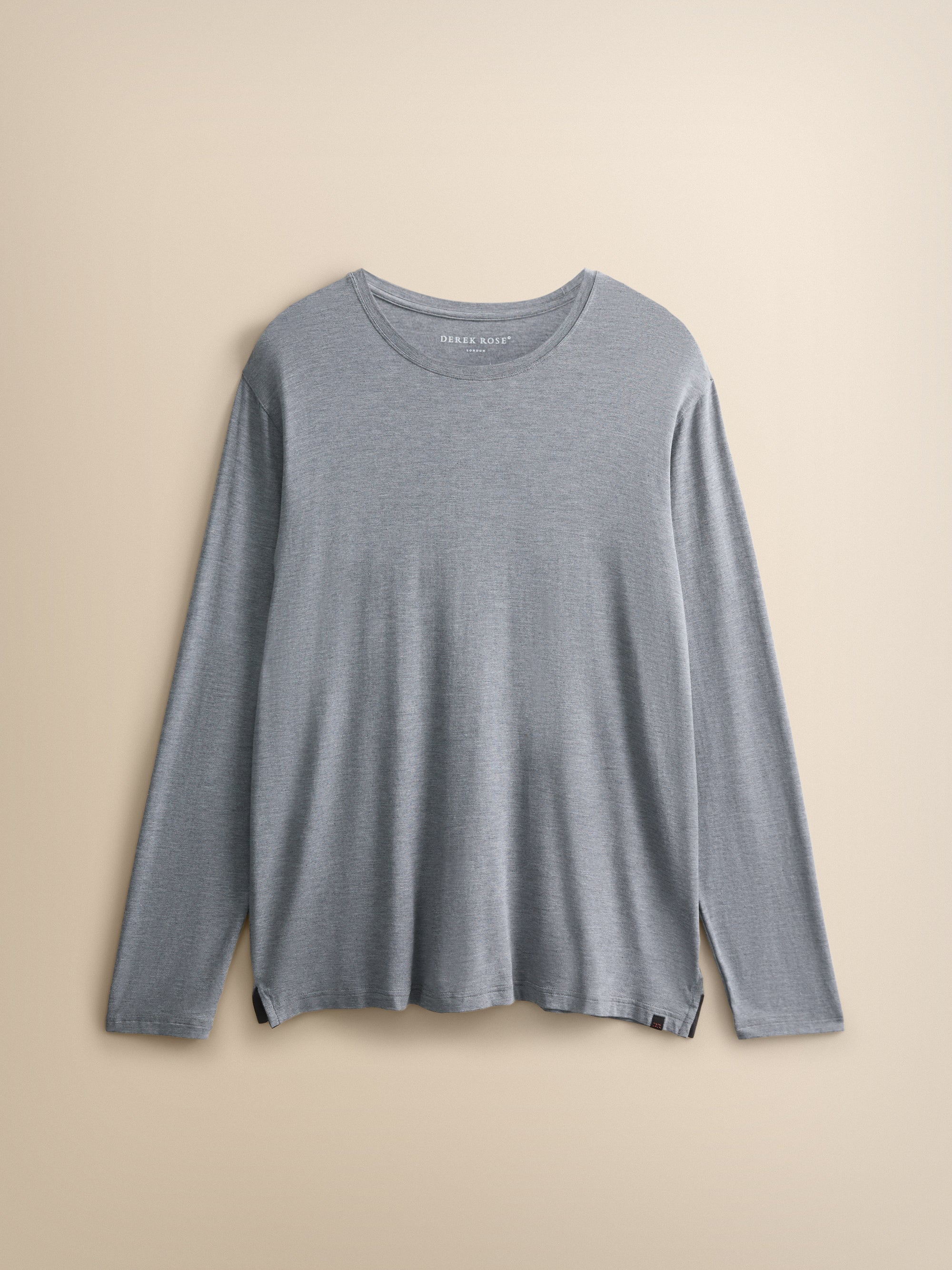 Marlowe Micro Modal Long Sleeve T-Shirt Charcoal Grey
