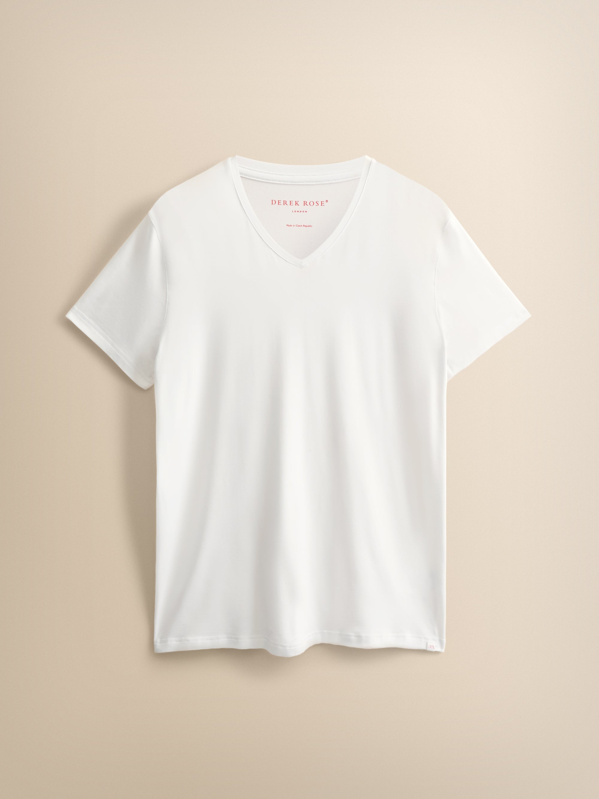 Basel Micro Modal V-Neck T-Shirt White
