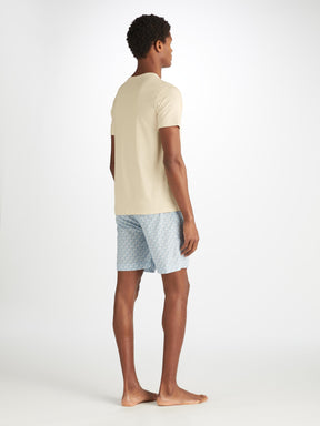 Men's V-Neck T-Shirt Basel Micro Modal Stretch Ecru