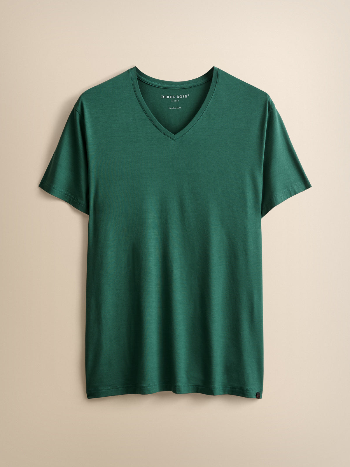 Basel Micro Modal V-Neck T-Shirt Pine Green