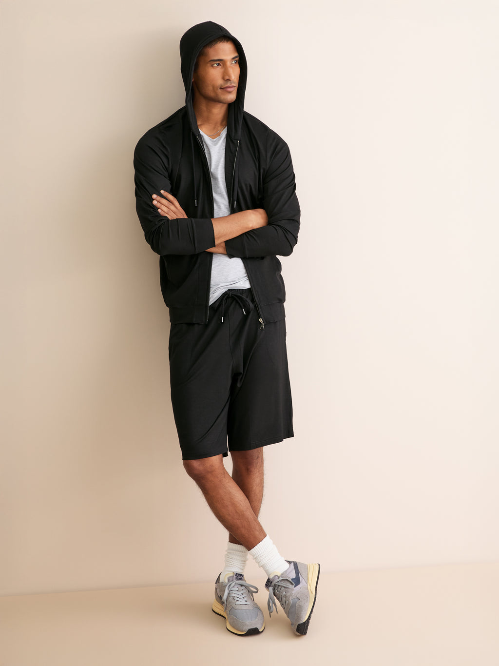 Zip Up Hoodie Basel Micro Modal Stretch