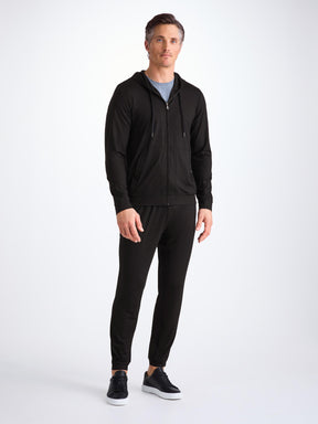 Men's Hoodie Basel Micro Modal Stretch Black