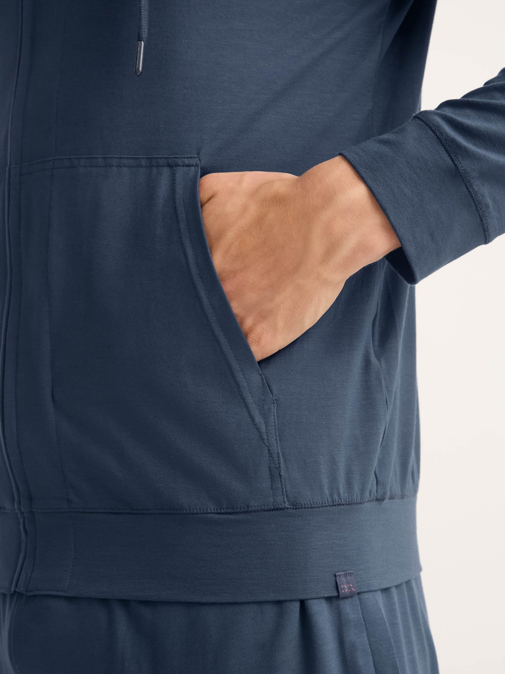 Men's Hoodie Basel Micro Modal Stretch Navy