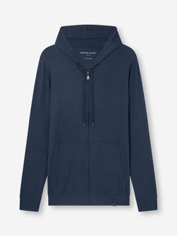 Men's Hoodie Basel Micro Modal Stretch Navy